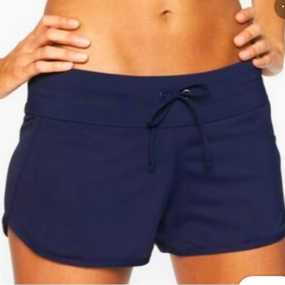NWT Athleta Kata Dress Blue Swim Short Large